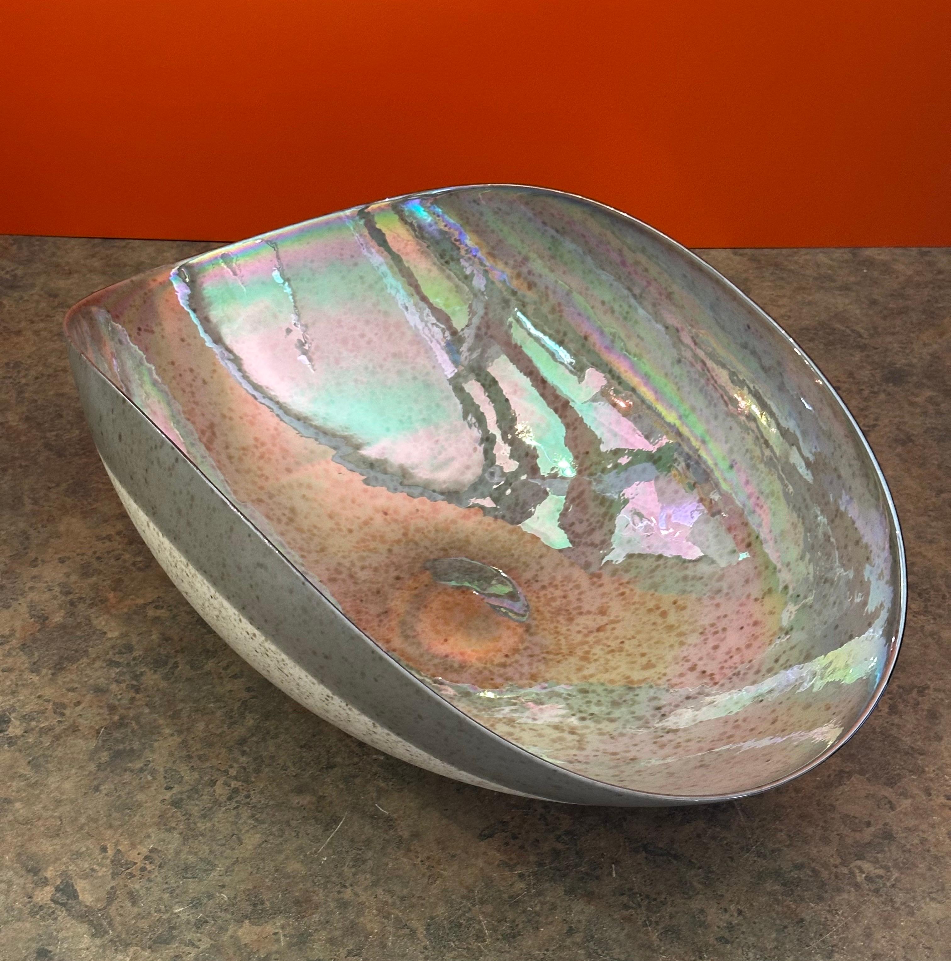 Große Schale in Muschelform von Murano Glas im Angebot 5