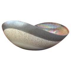 Large "Seashell" Shaped Centerpiece Bowl by Murano Glass