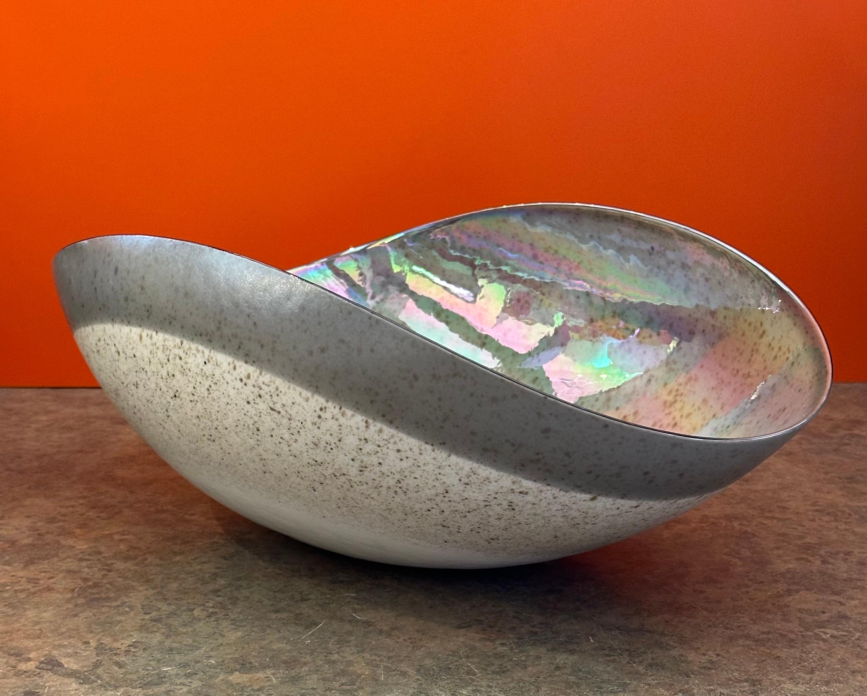 Große Schale in Muschelform von Murano Glas im Angebot 1
