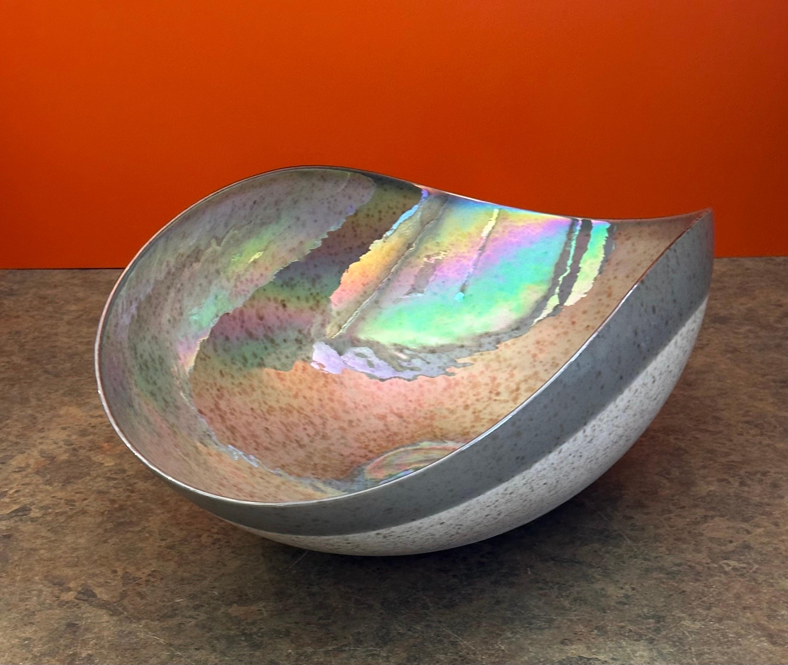 Große Schale in Muschelform von Murano Glas im Angebot 2