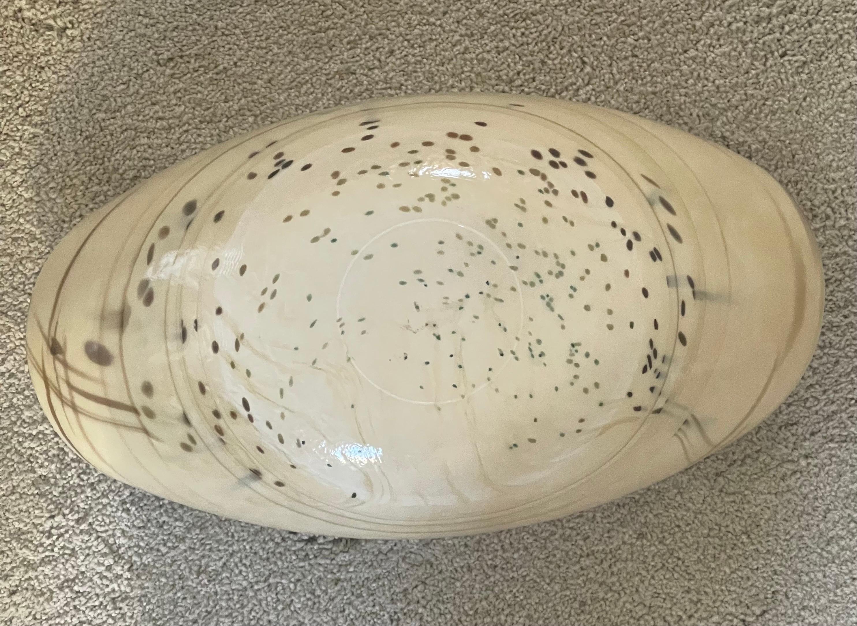 Grand bol de centre de table en forme de « coquillage » de Yalos pour Murano Glass en vente 2