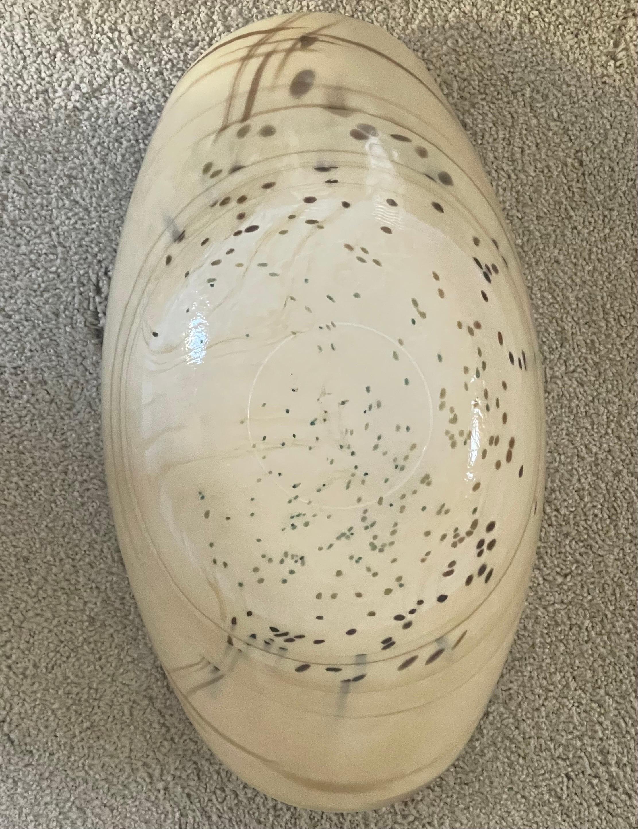 Grand bol de centre de table en forme de « coquillage » de Yalos pour Murano Glass en vente 3