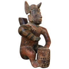 Large Seated Shaman Colima Figure 200 BC