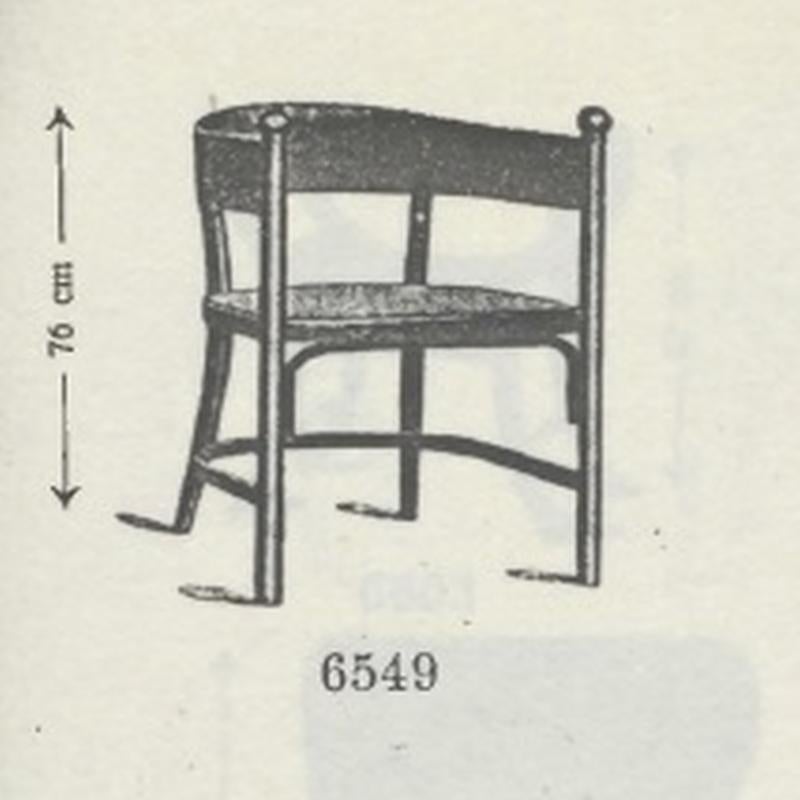 Großer Sezessionssessel Nr.6549 von Josef Hoffmann für Thonet im Angebot 5