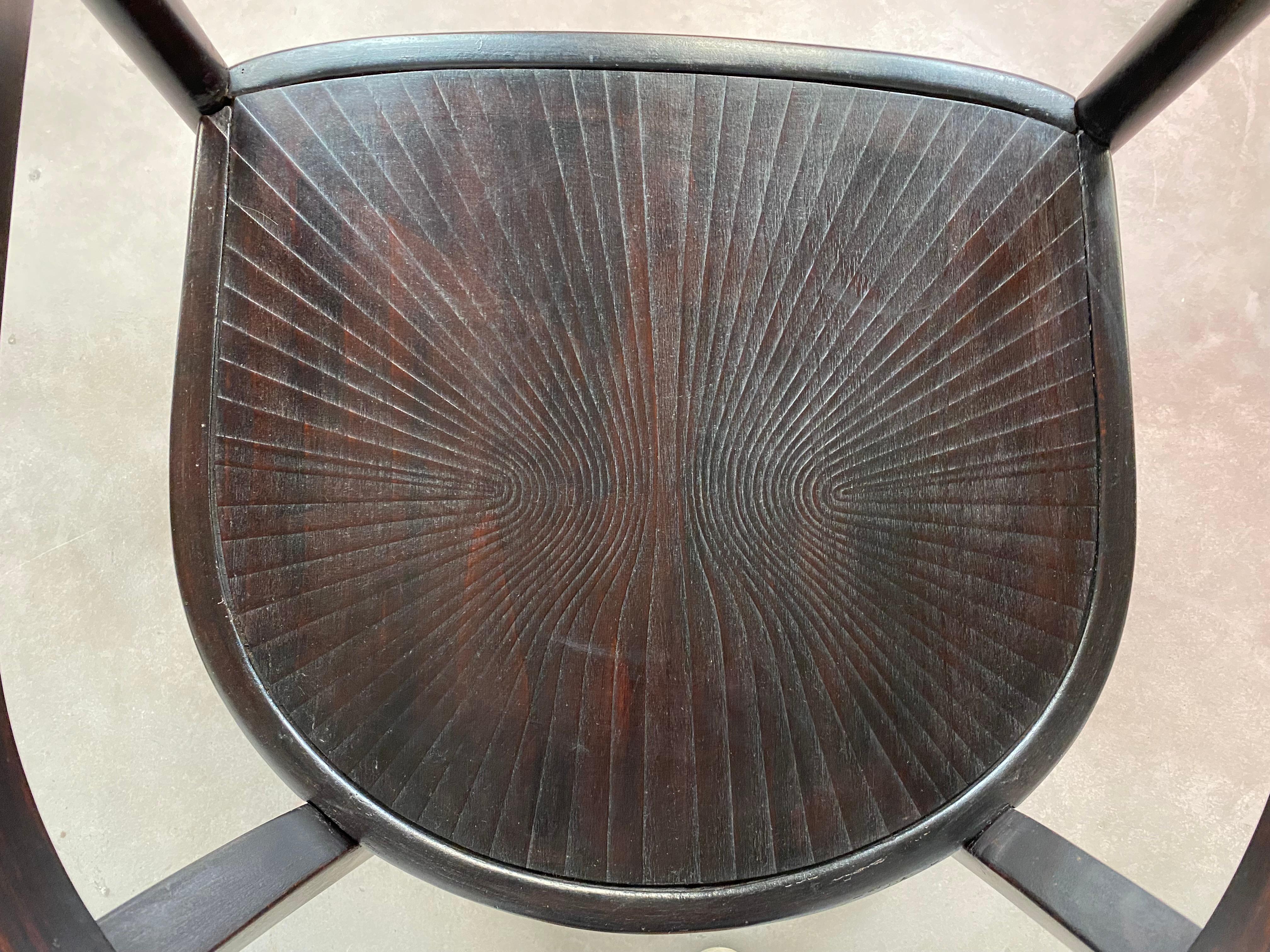 Sécession viennoise Grand fauteuil de la Sécession de Josef Hoffmann pour Thonet en vente