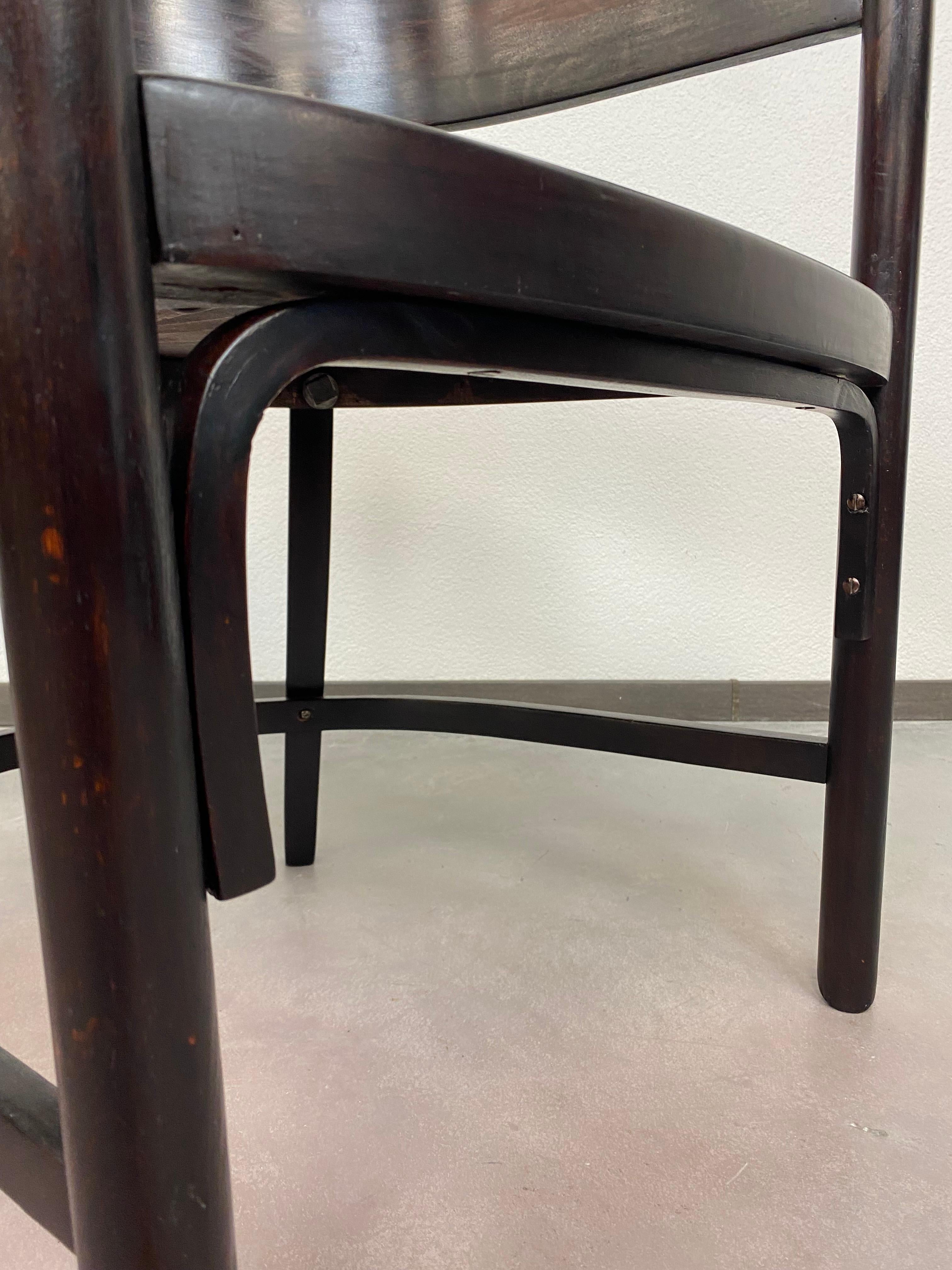 Large Secession Armchair by Josef Hoffmann for Thonet For Sale 1