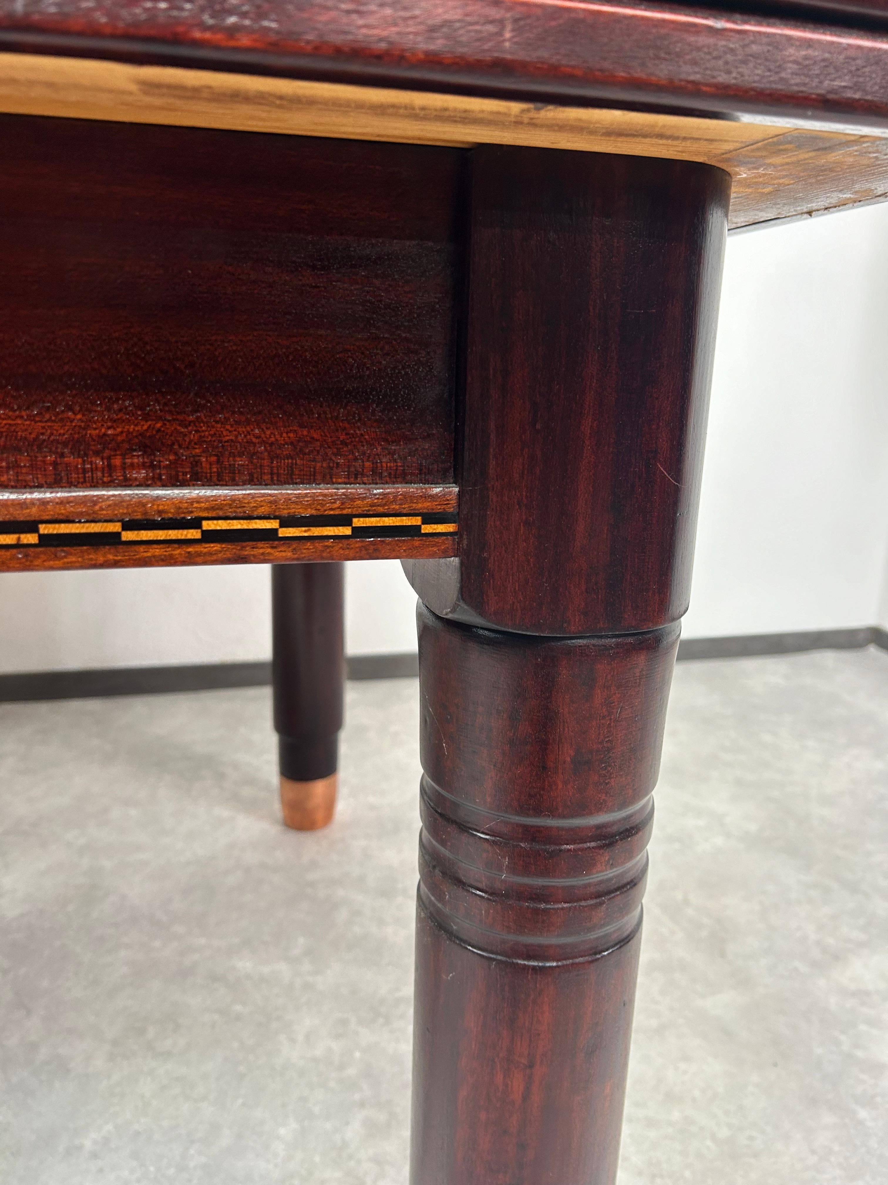 Hungarian Large secession dining table by Karoly Lingel Budapest For Sale