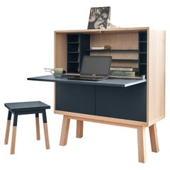 Large Secretary Desk in Ash Design Eric Gizard, Paris