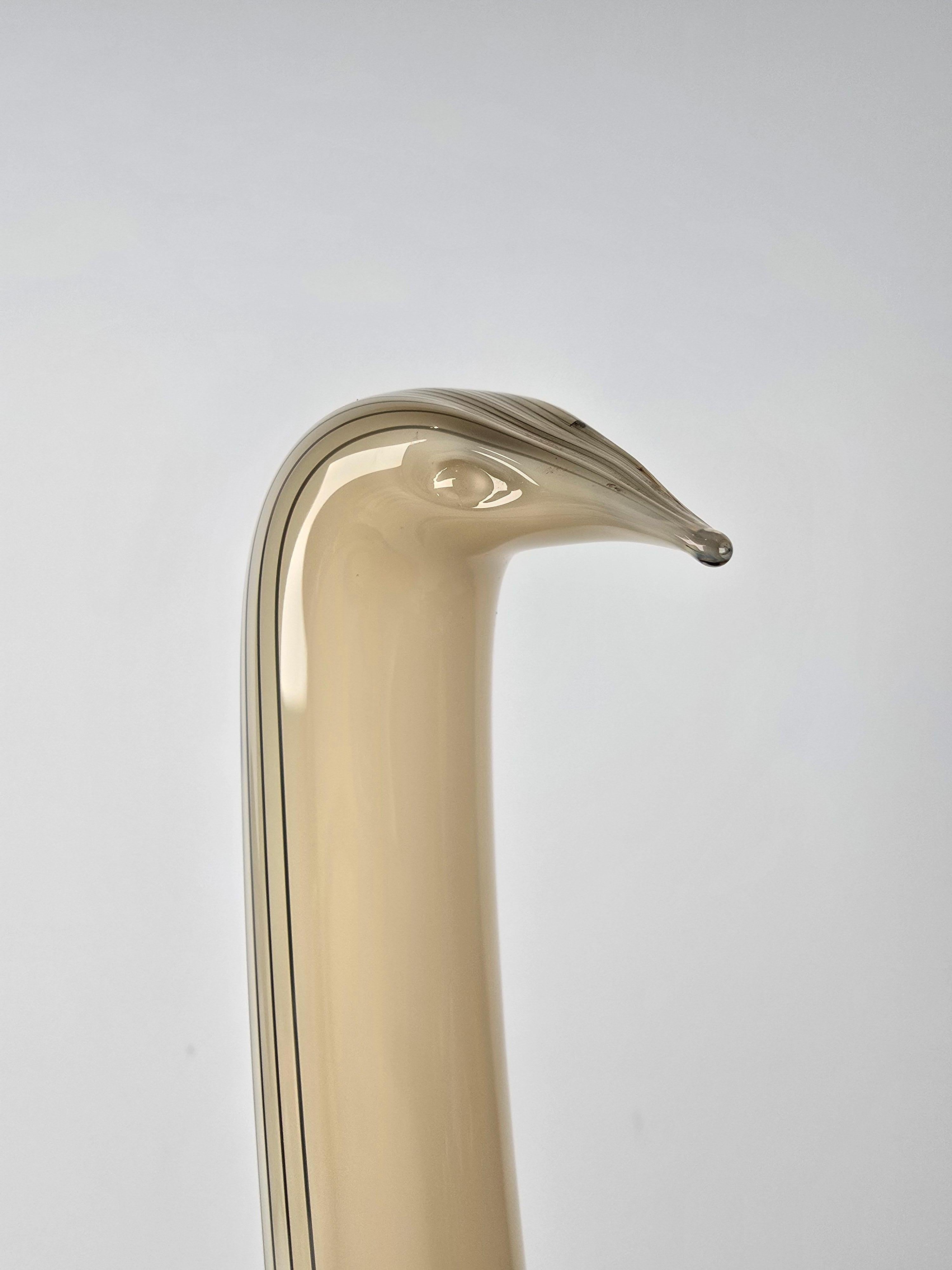 Grande scultura di uccello cigno di Murano di Seguso, metà del secolo scorso. In condizioni ottime in vendita a Sarasota, FL