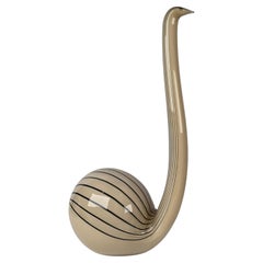 Large Seguso Murano Swan Bird Sculpture Figure Mid Century Modern