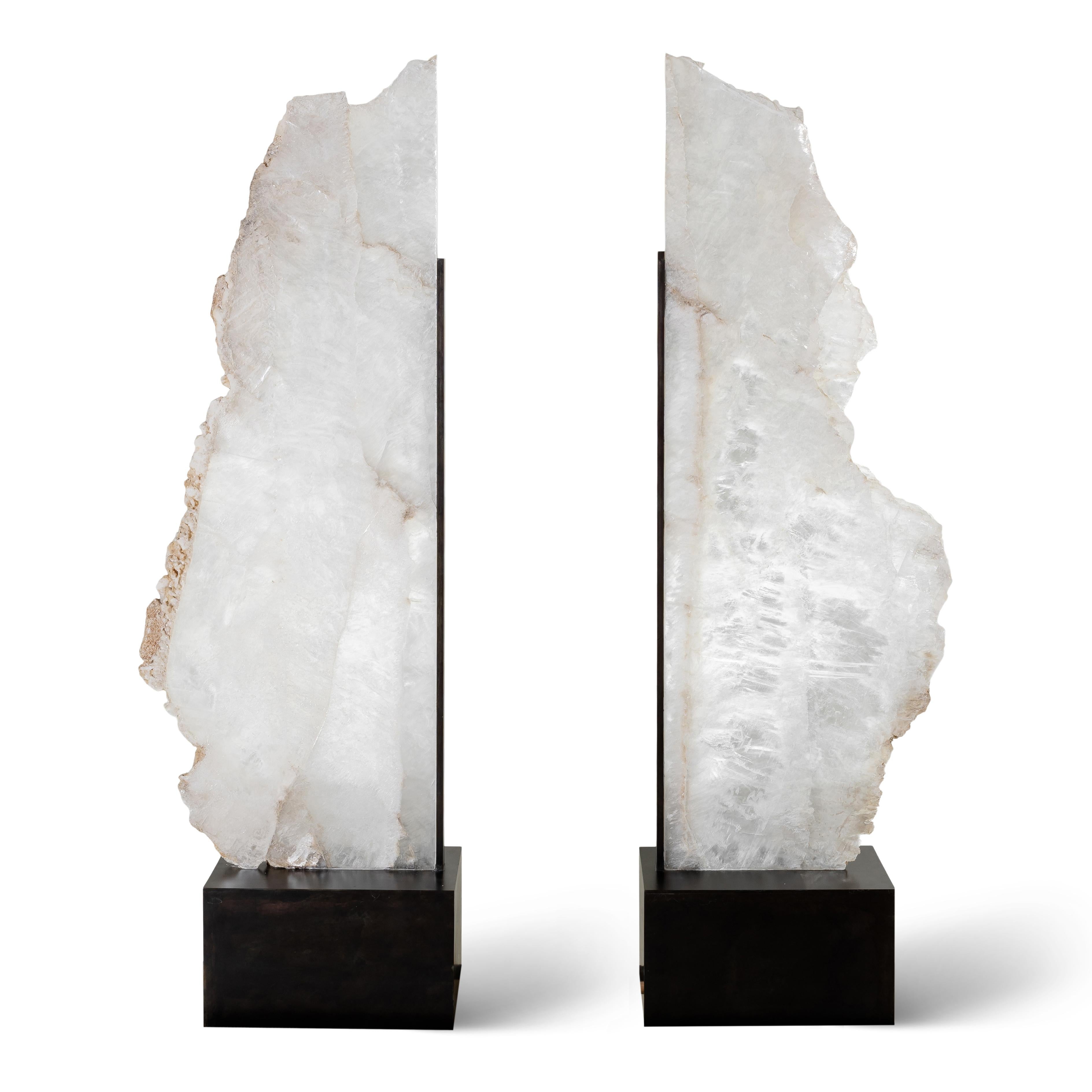 Unknown Large Selenite Live Edge Sculpture