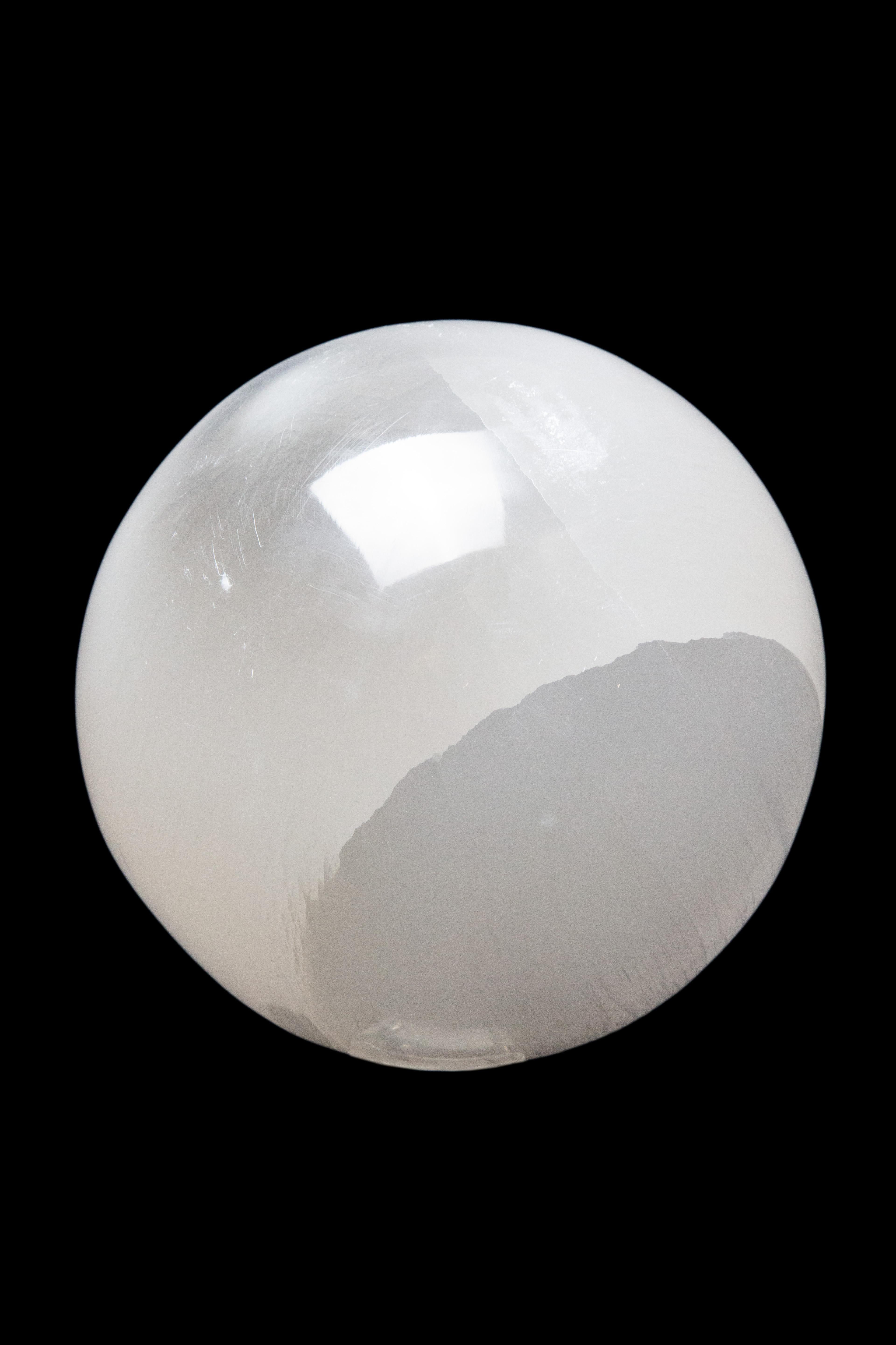 Contemporary Large Selenite Sphere