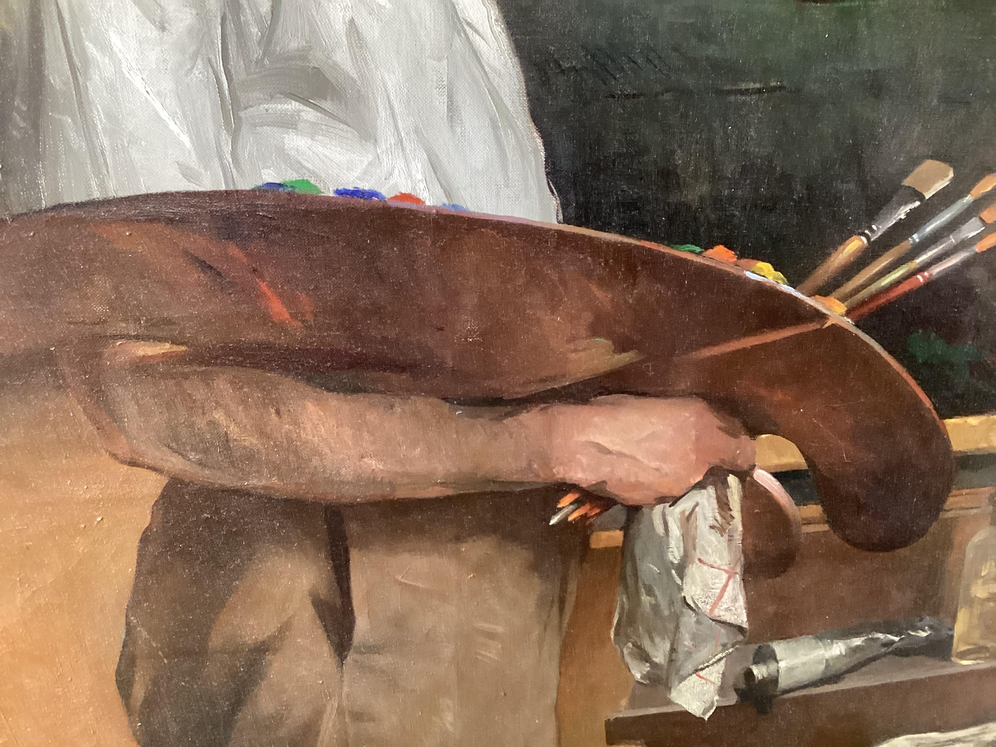 Large Self portrait of Maurice Molarsky, 1855-1950 For Sale 5