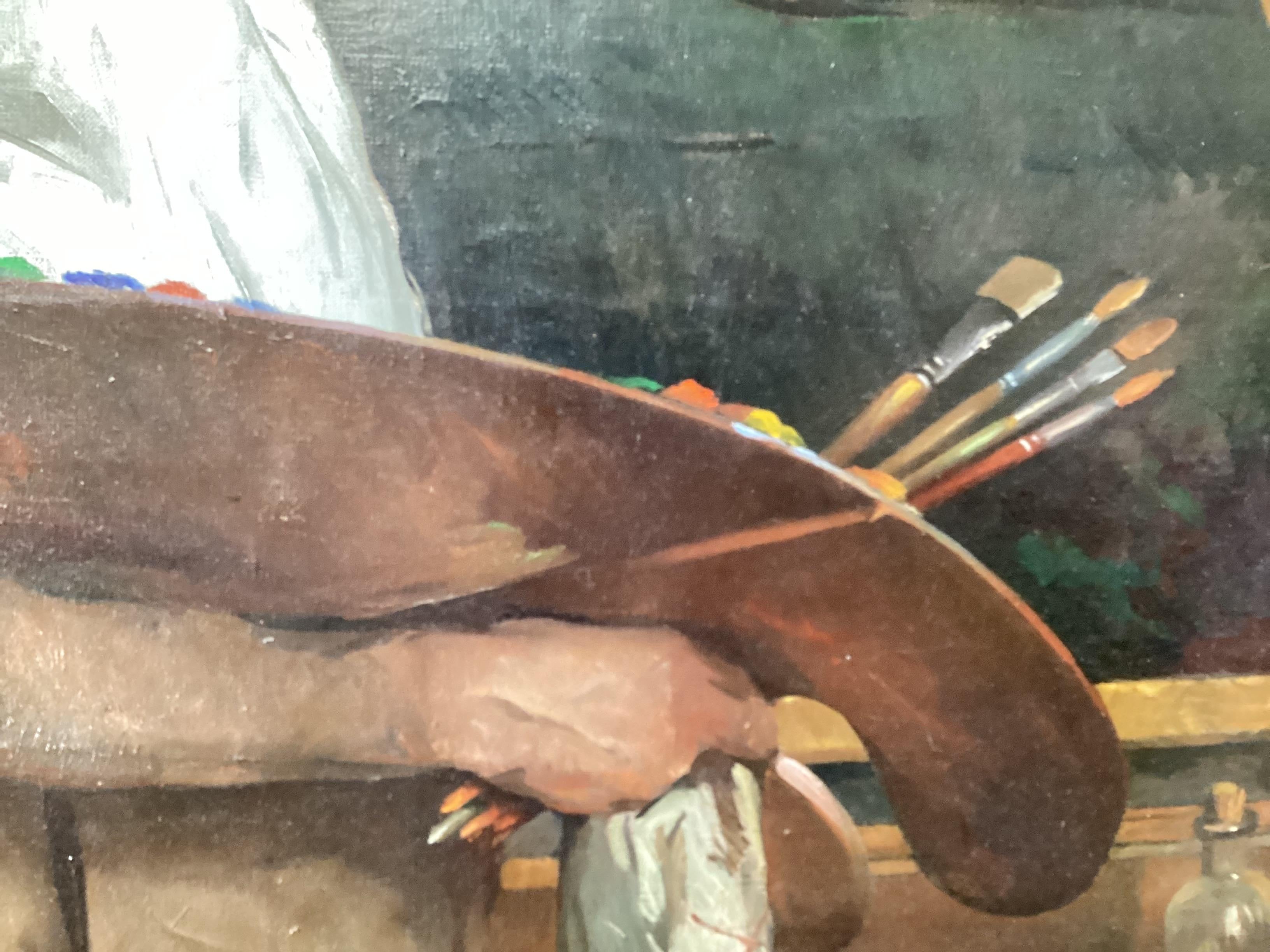 American Large Self portrait of Maurice Molarsky, 1855-1950 For Sale
