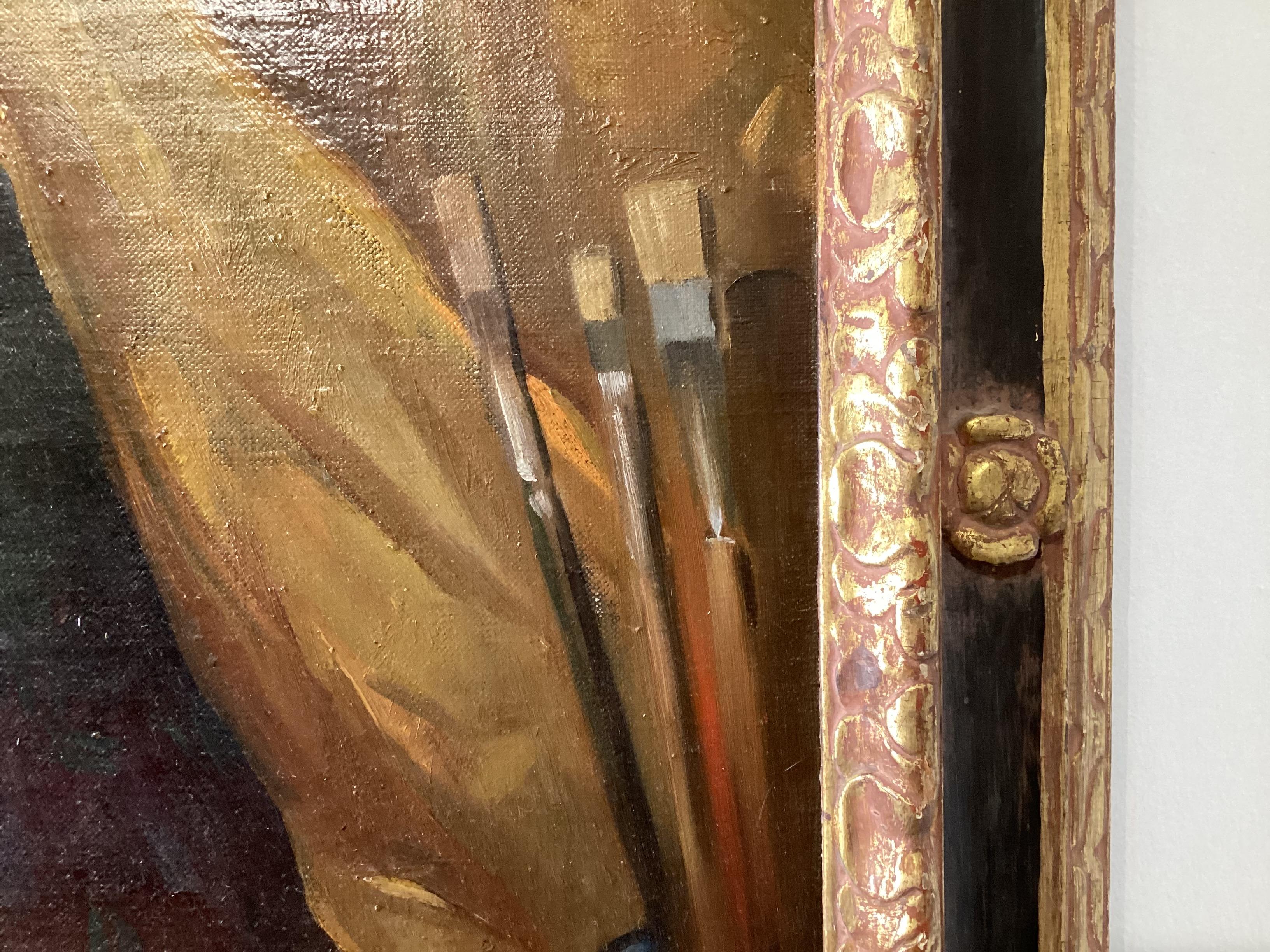 Early 20th Century Large Self portrait of Maurice Molarsky, 1855-1950 For Sale