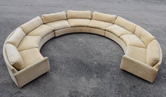 Large Semi-Circle Sectional by Milo Baughman for Thayer Coggin, 1970s