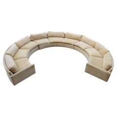 Large Semi-Circle Sectional by Milo Baughman for Thayer Coggin, 1970s