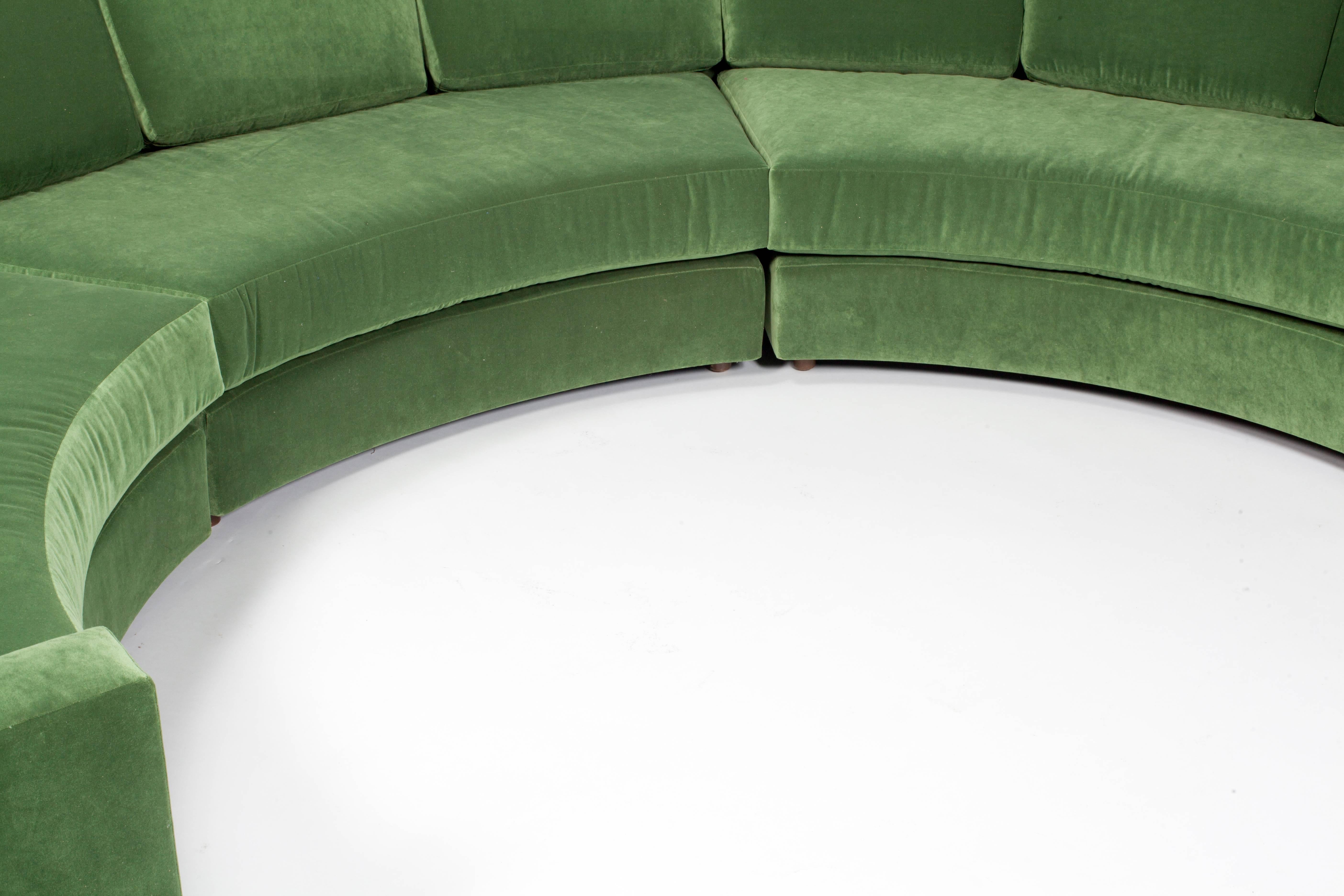 semi circle couch