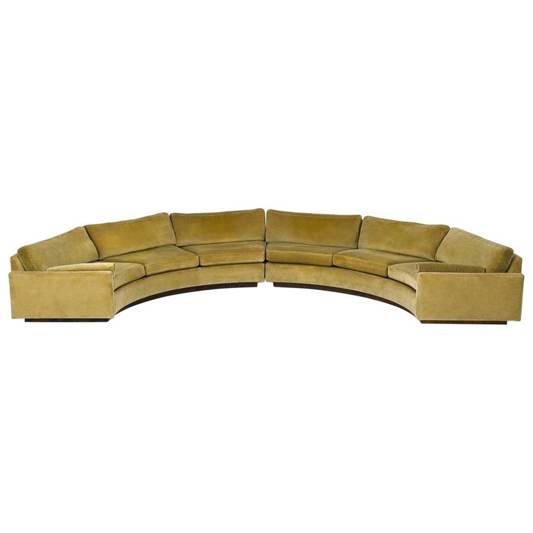 Large Semi Circle Sectional Sofa By, Semi Round Sectional Sofa