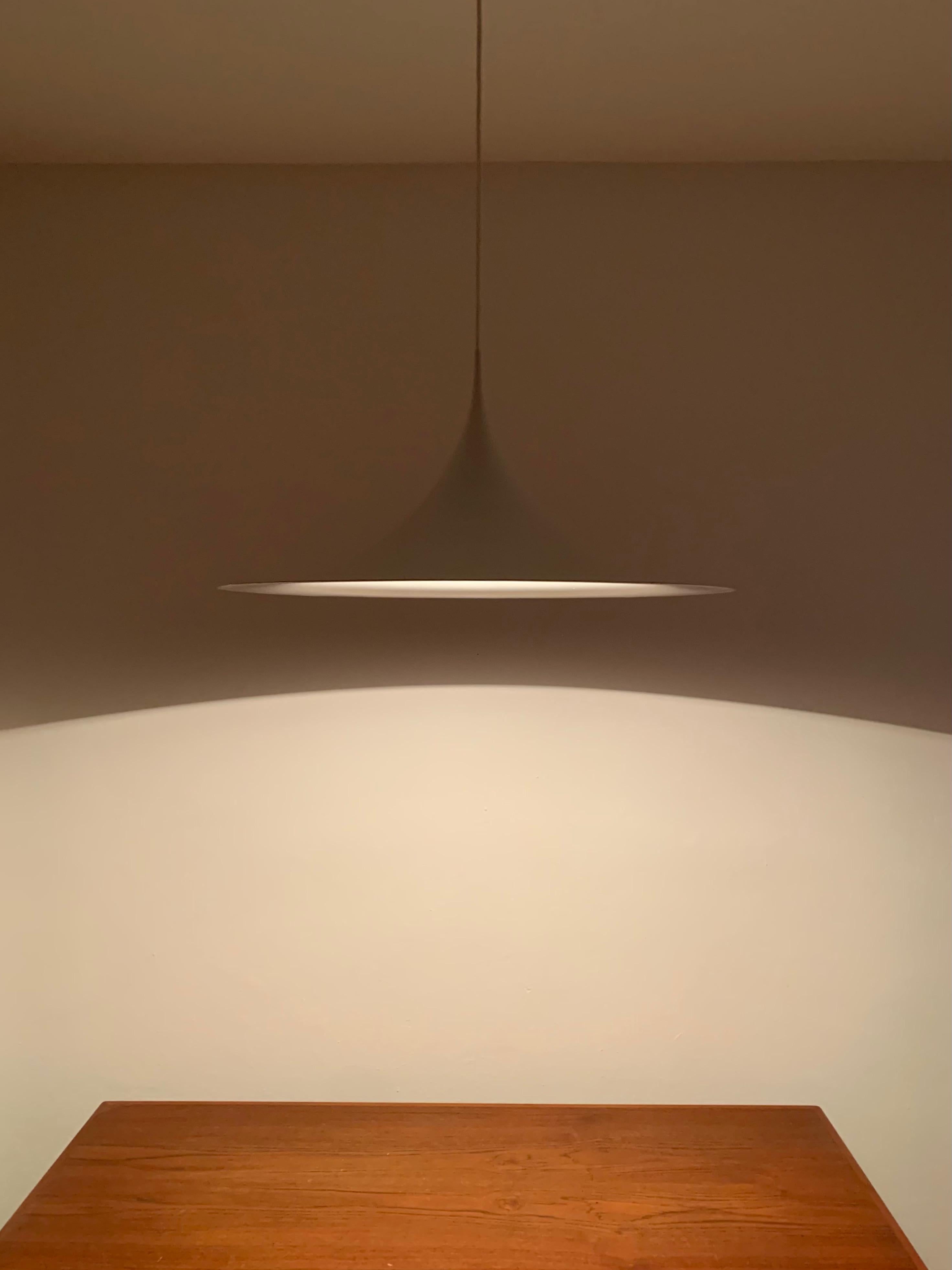 Large Semi Pendant Lamp by Bonderup and Thorup for Fog and Morup For Sale 4
