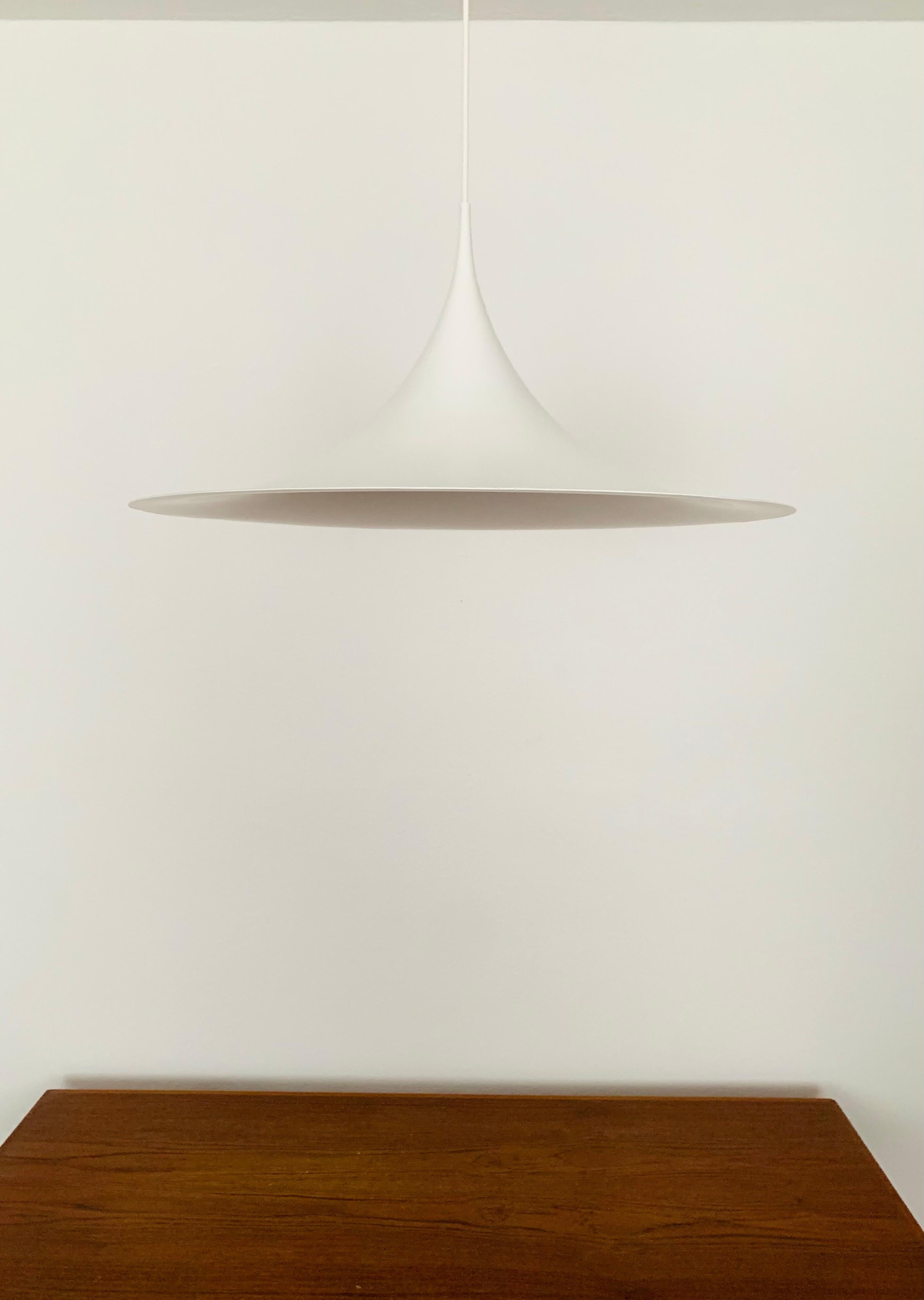 Large Semi Pendant Lamp by Bonderup and Thorup for Fog and Morup For Sale 1