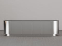 Large Semplice Steel and Oak Kitchen Island by Caia Leifsdotter