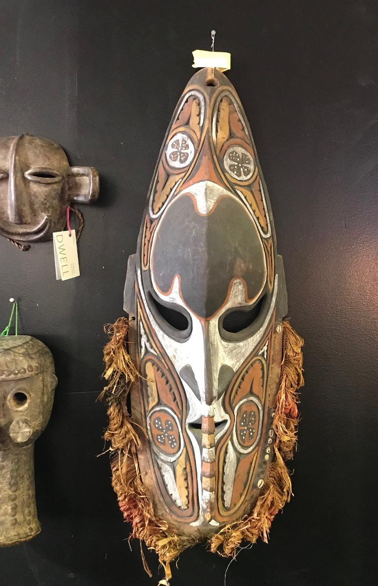 Large Sepik River Tribe Carved Wood Mask from Papua New Guinea 1