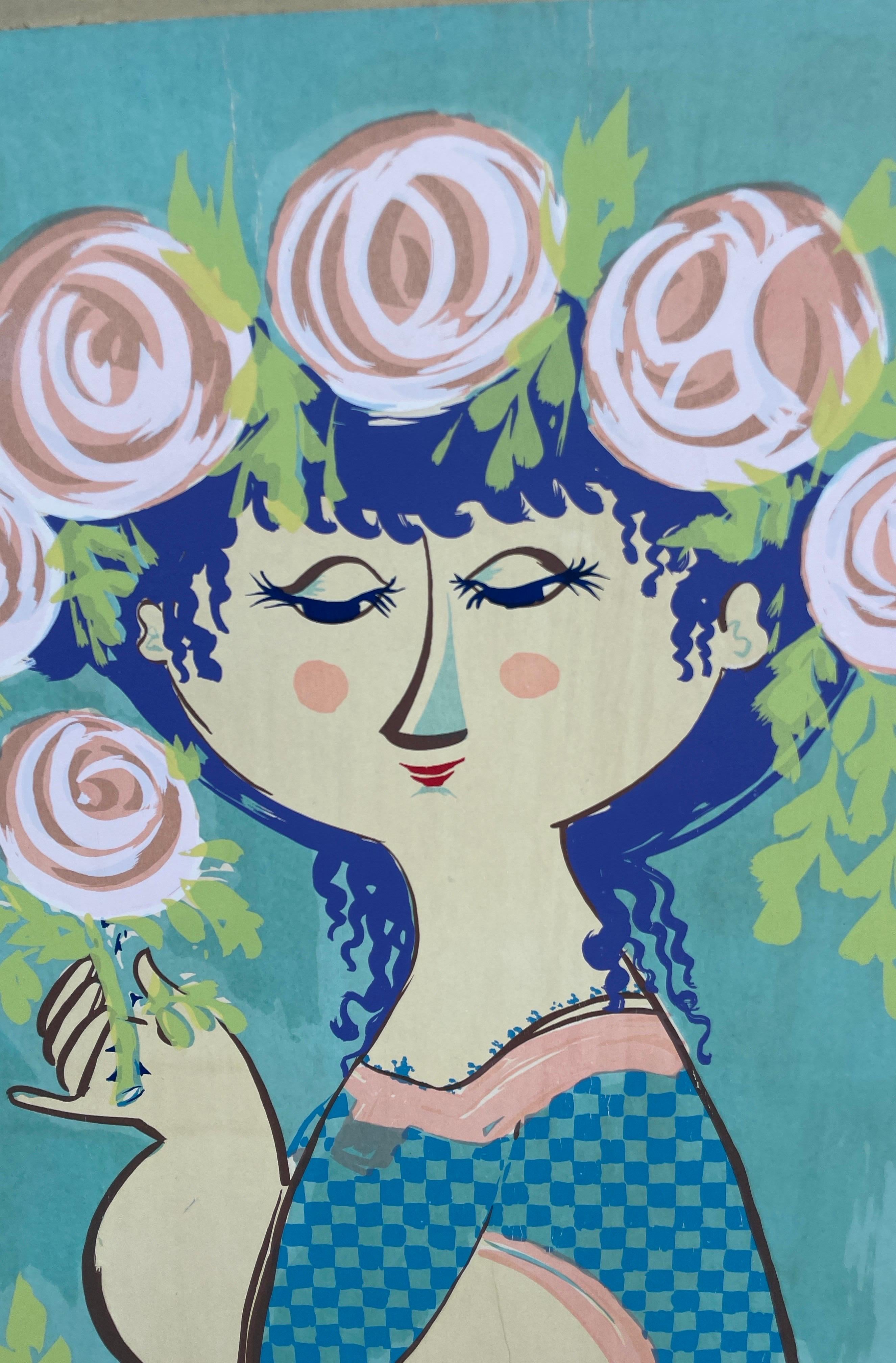 Large Serigraph by Bjorn Winblad In Good Condition In West Palm Beach, FL