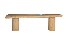 Large Serving Table Made From Reclaimed Elm Architectural Elements
