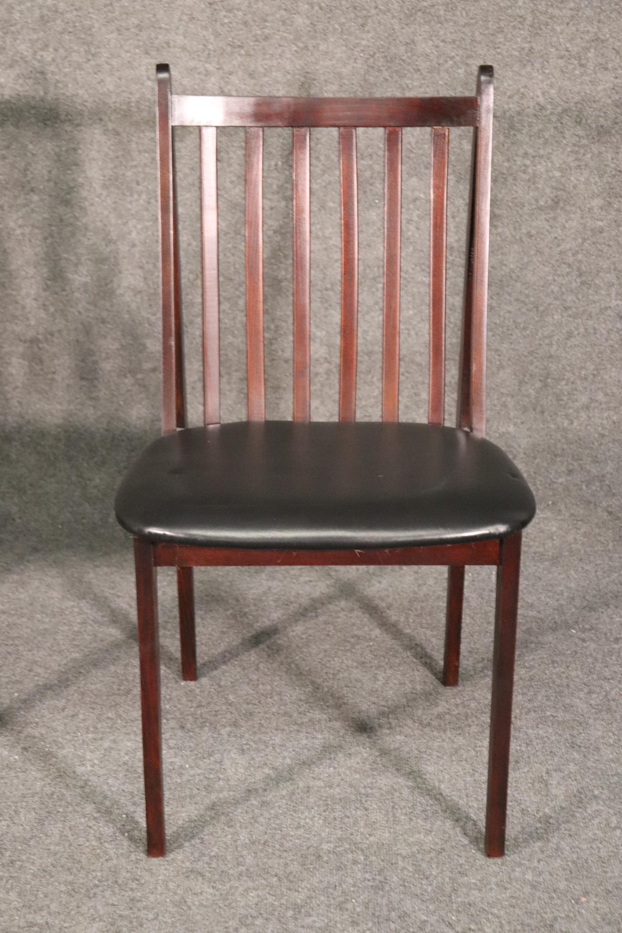 Large Set of 12 Mahogany Mid-Century Modern Dining Chairs, circa 1960 10
