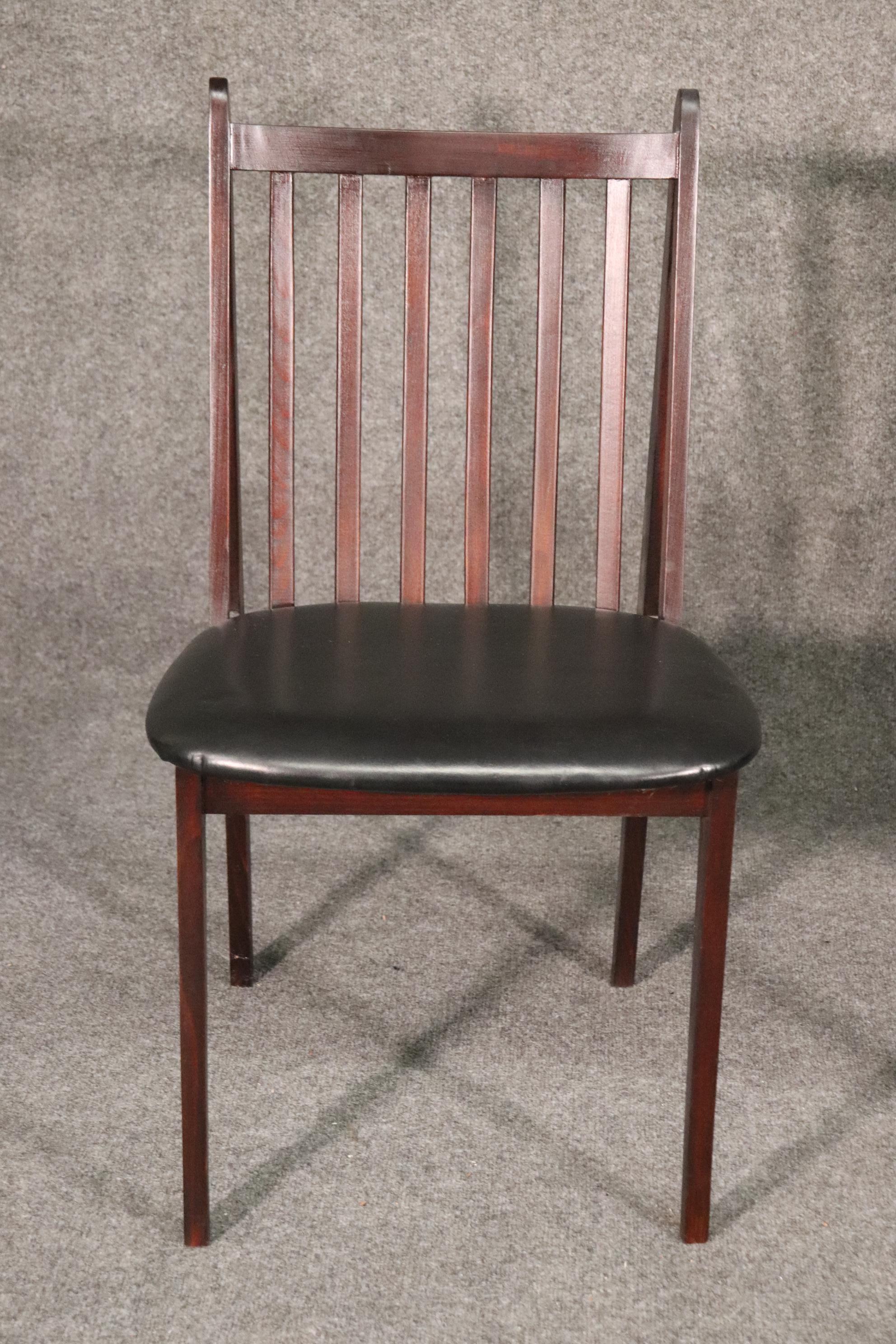 Large Set of 12 Mahogany Mid-Century Modern Dining Chairs, circa 1960 2