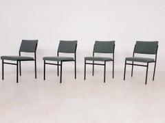 26x' Vintage Metal Stacking Chairs, Attrb. Gijs Van Der Sluis, 1960s