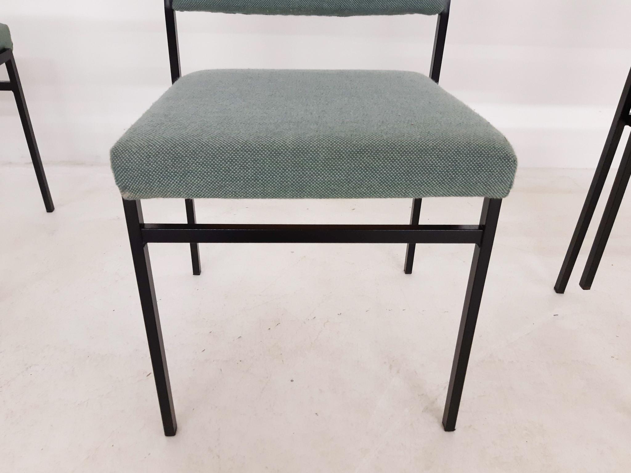 20th Century 26x' Vintage Metal Stacking Chairs, Attrb. Gijs Van Der Sluis, 1960s For Sale