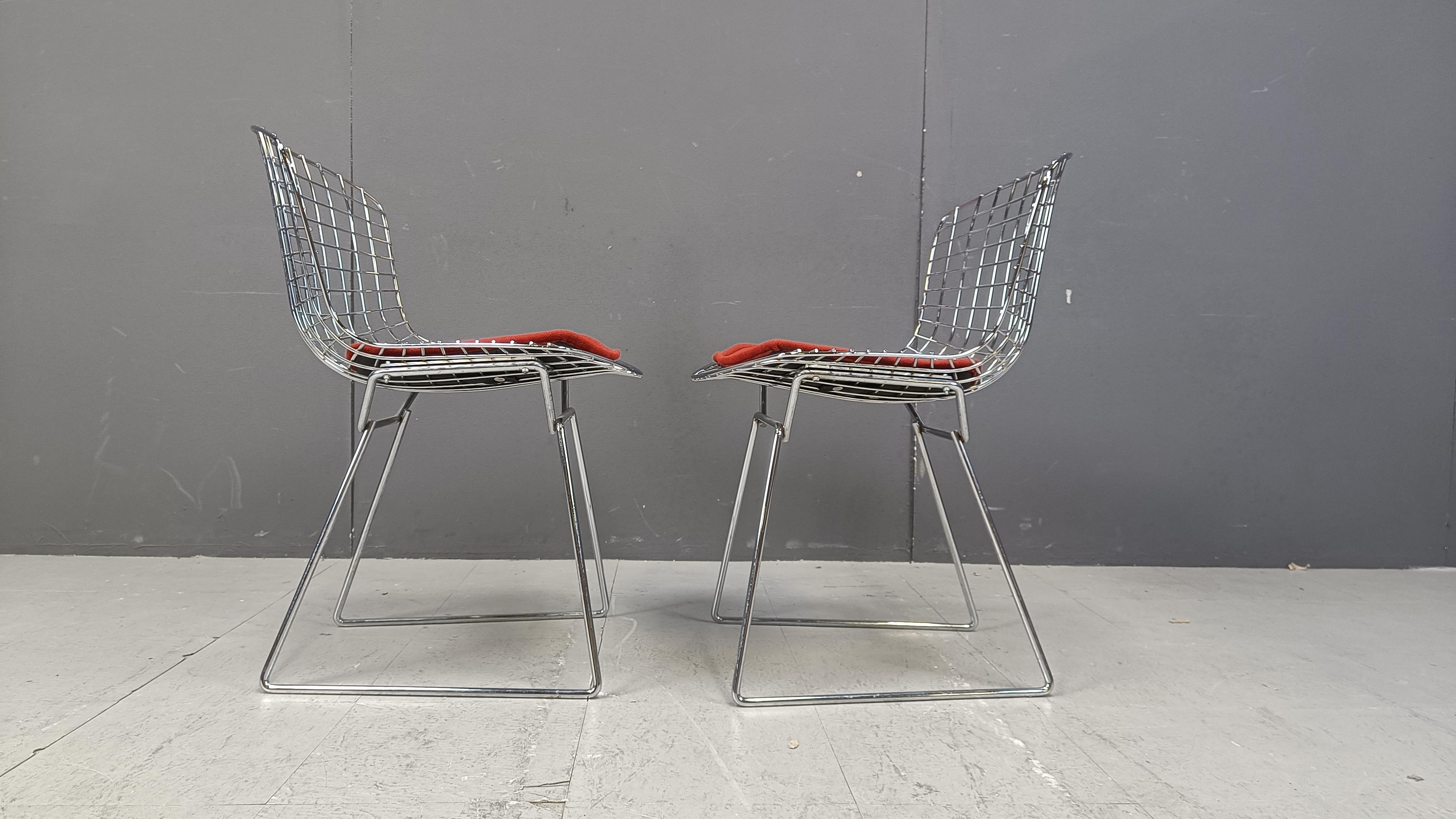 Large set of 16 Vintage Model 420 dining chair by Harry Bertoia for Knoll 4