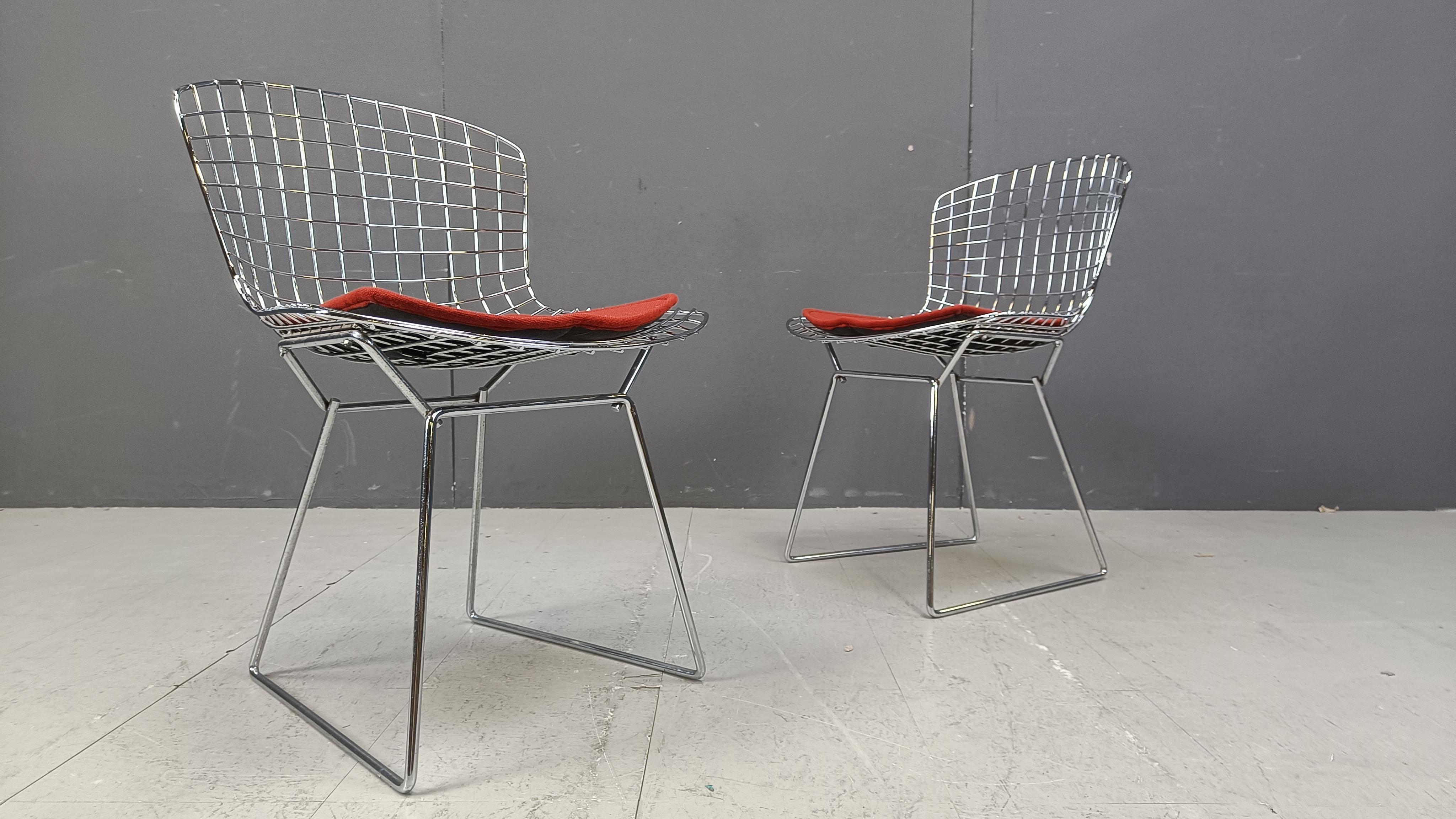Large set of 16 Vintage Model 420 dining chair by Harry Bertoia for Knoll 5