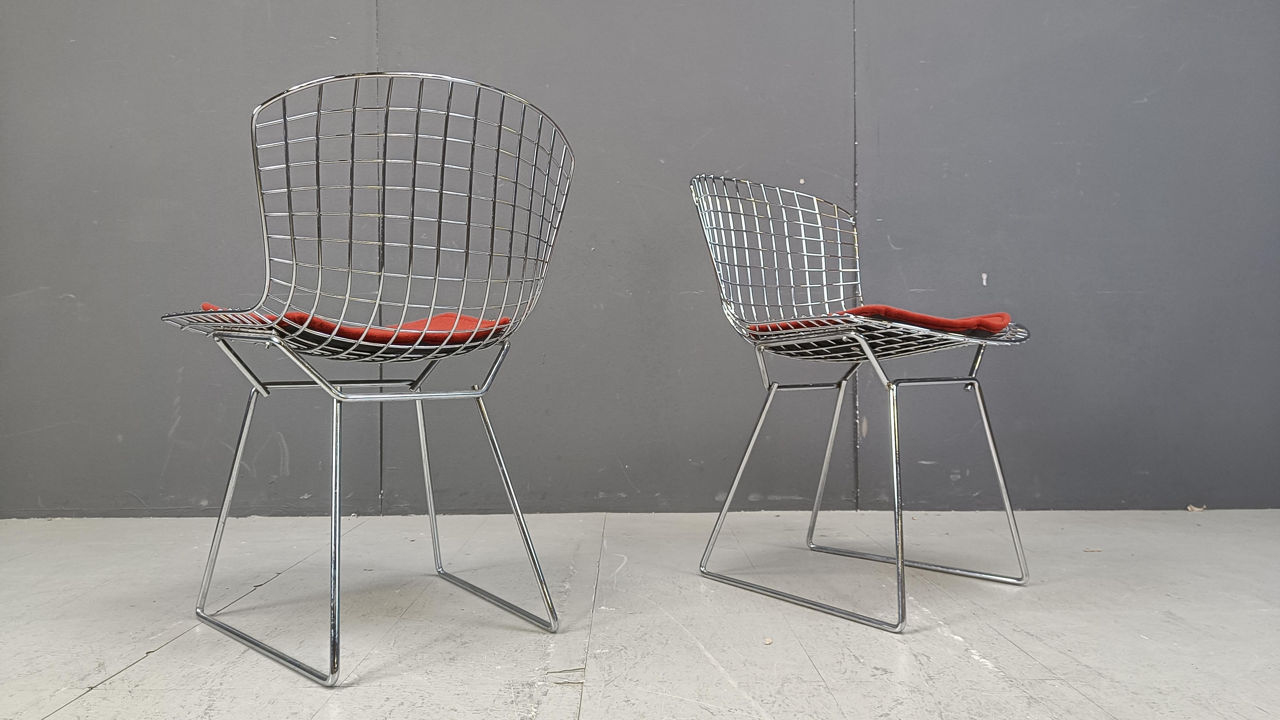 Large set of 16 Vintage Model 420 dining chair by Harry Bertoia for Knoll 6