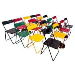 Large Set of 17 Postmodern 1980s Vintage Nils Gammelgaard for Ikea Colorful "Ted