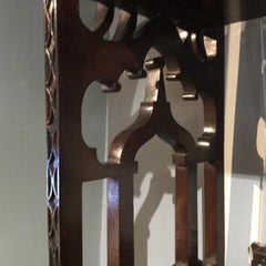 Large Set of 18th Century George III Mahogany Hanging Shelves with Pierced & Car