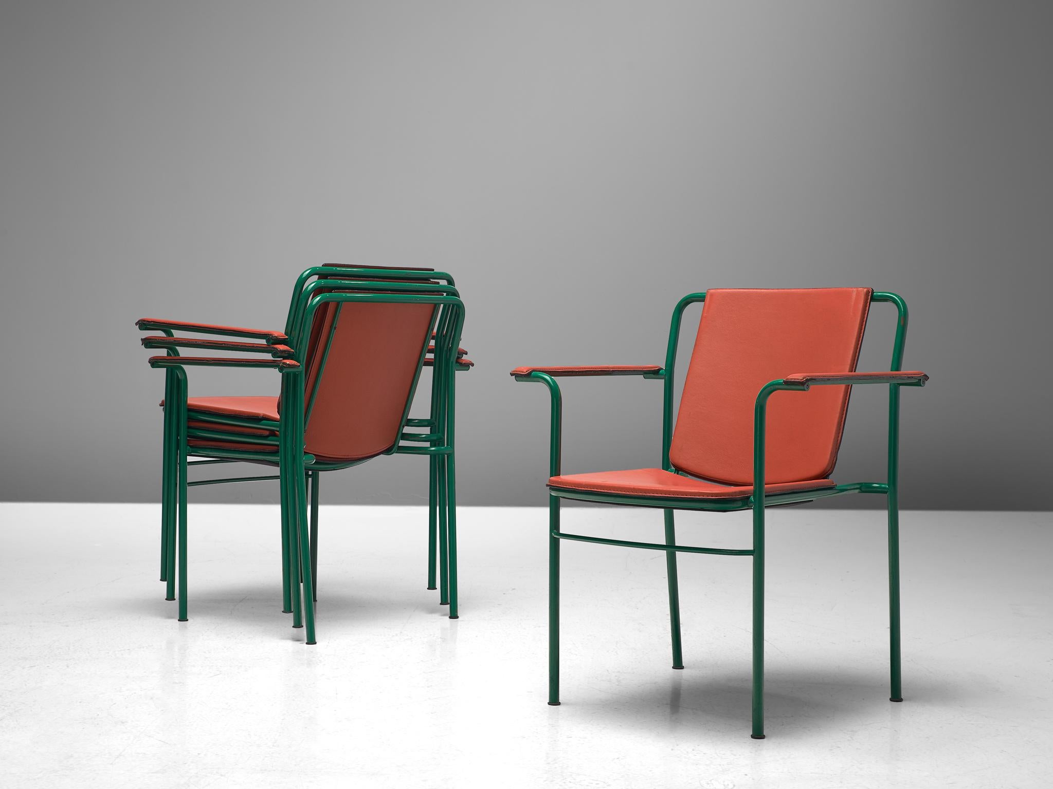 Large Set of 24 'Movie' Chairs by Mario Marenco for Poltrona Frau 4