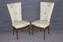 Large Set of 8 louis XVI Style Side Dining Chairs