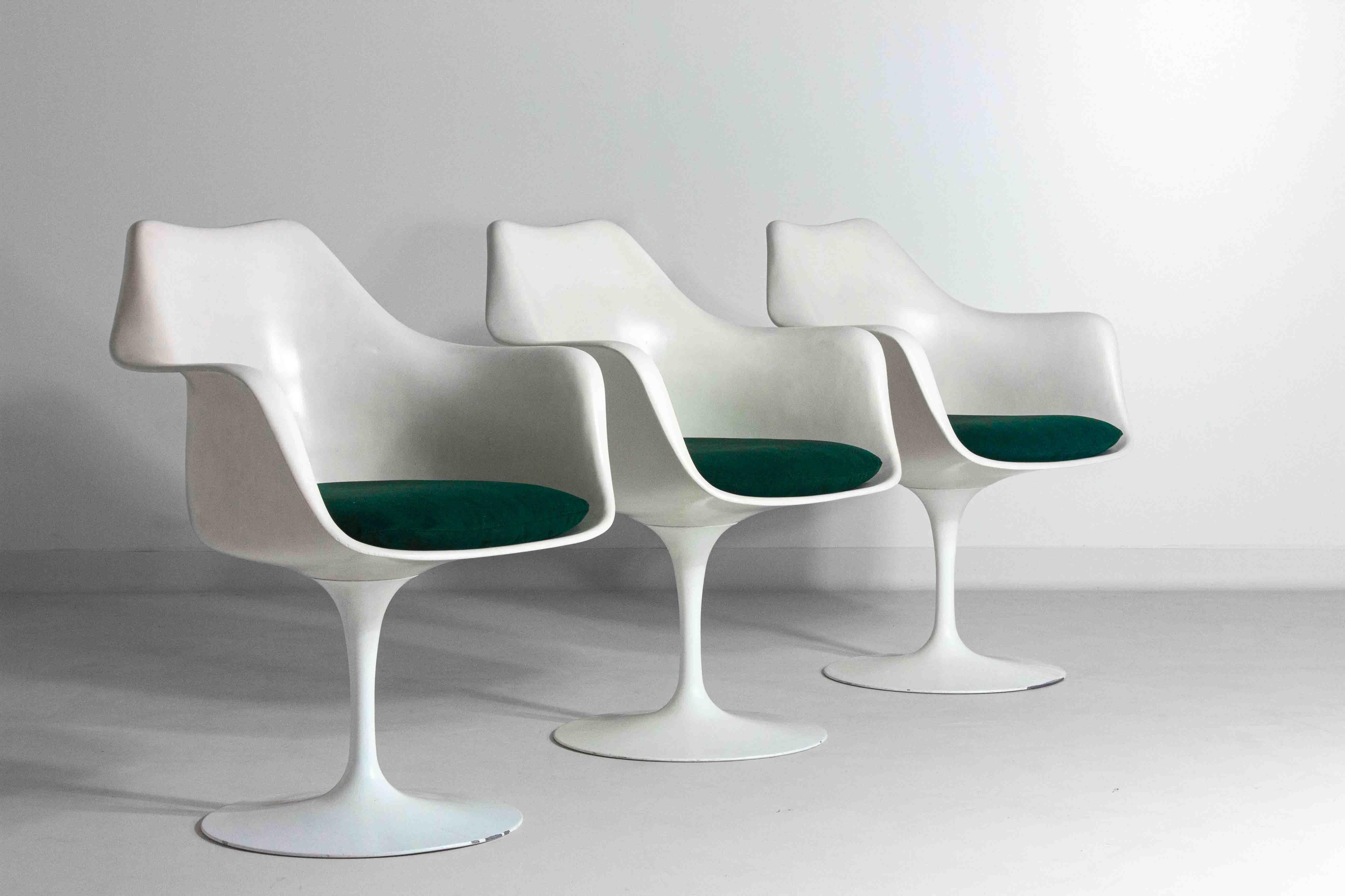 Grand ensemble de 8 fauteuils tulipe d'Eero Saarinen pour Knoll International, 1970 en vente 3