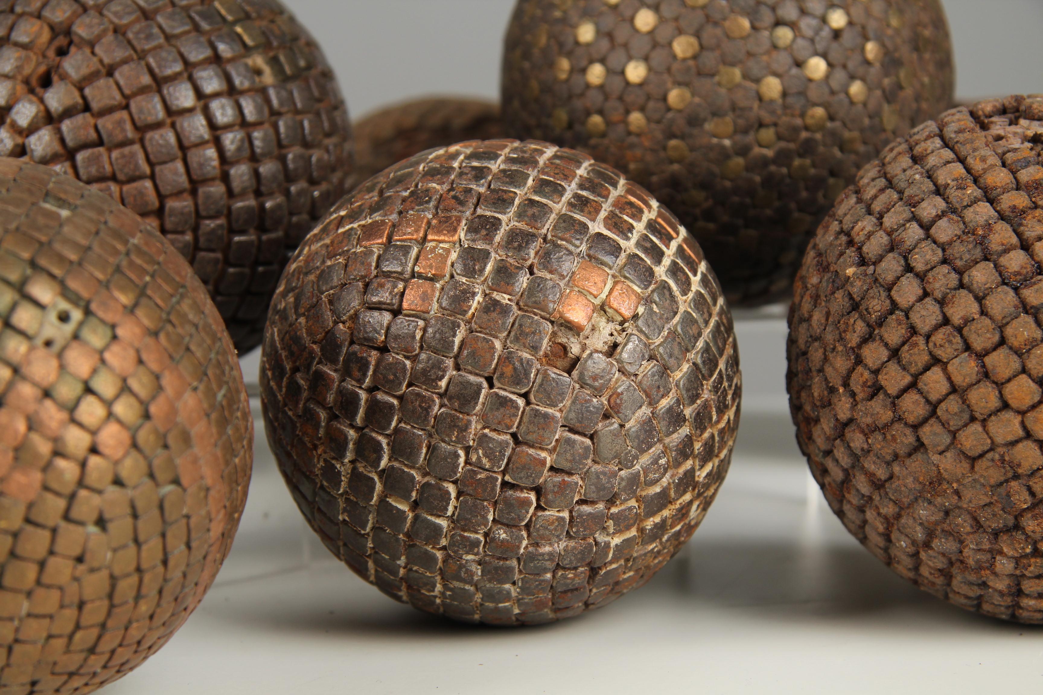 Grand jeu de boules antique, 13 Pieces, Pétanque, 1880s, France État moyen - En vente à Greven, DE