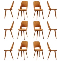 Large Set of Baumann 'Mondor' Chairs