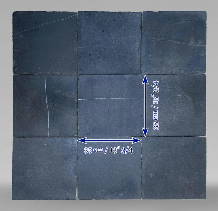 Large Set of Black Stone Tiles For Sale at 1stDibs