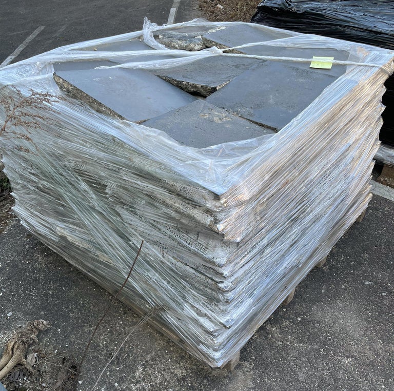 Large Set of Black Stone Tiles For Sale at 1stDibs