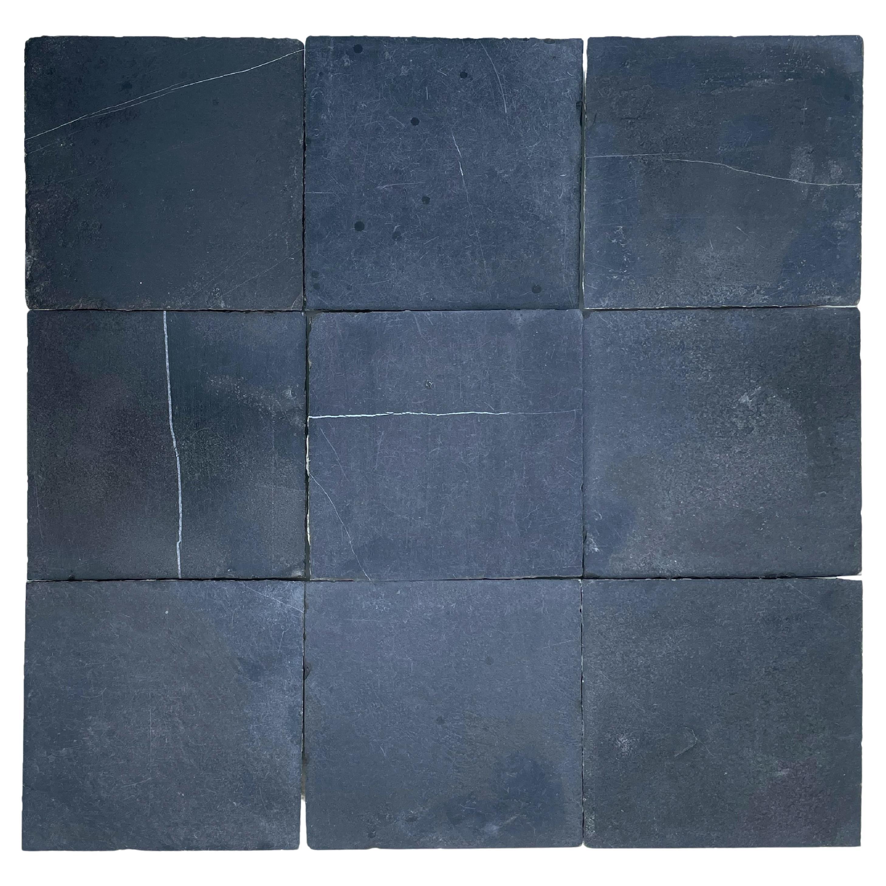 Large Set of Black Stone Tiles For Sale at 1stDibs