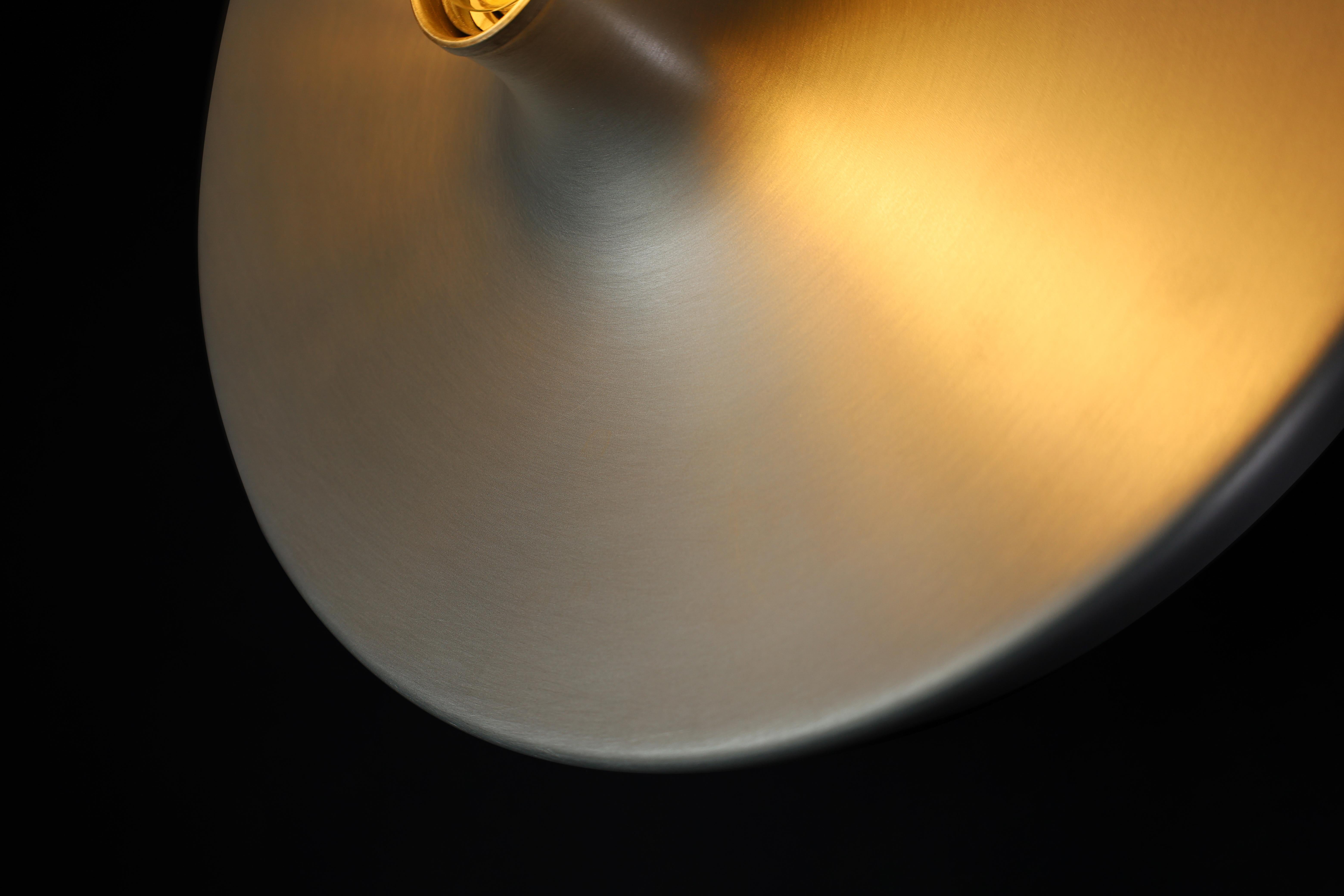 Großer Satz Charlotte Perriand Aluminium Disc Wall Lights, Deutschland 1960er Jahre 6