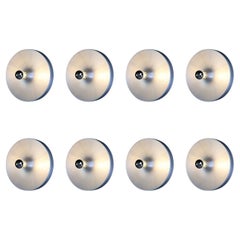 Grand ensemble d'appliques à disque en aluminium Charlotte Perriand, Allemagne, années 1960