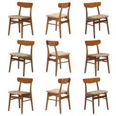 Large Set of Danish Dining Chairs in Teak