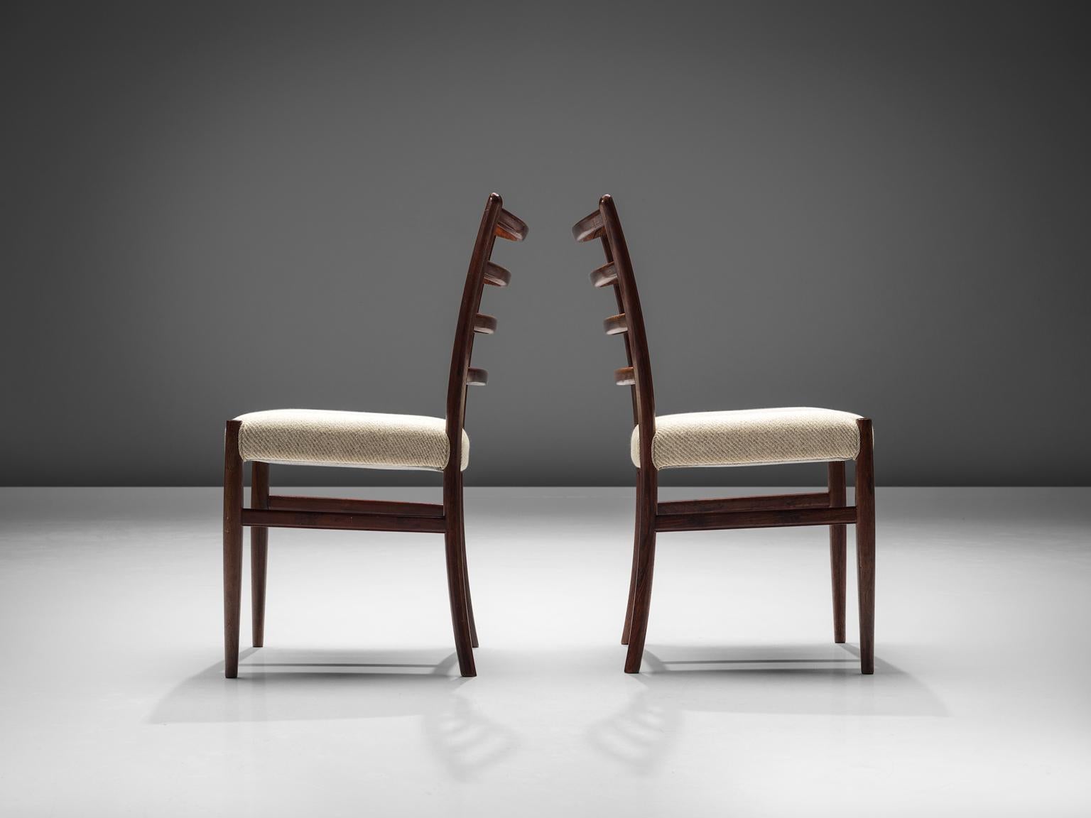 Mid-20th Century Large Set of Danish Rosewood Chairs